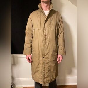 Insulated Winter Trench Coat Size L